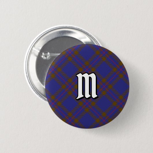Clan Elliot Modern Tartan Button (Vorne & Hinten)
