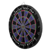 Clan Elliot Modern Tartan Dart Board Dartscheibe (Vorderseite rechts)