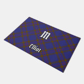 Clan Elliot Modern Tartan Doormat Fußmatte (Schrägansicht)