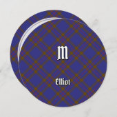 Clan Elliot Modern Tartan Einladung (Vorne/Hinten)