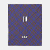 Clan Elliot Modern Tartan Fleece Blanket (Vorderseite)