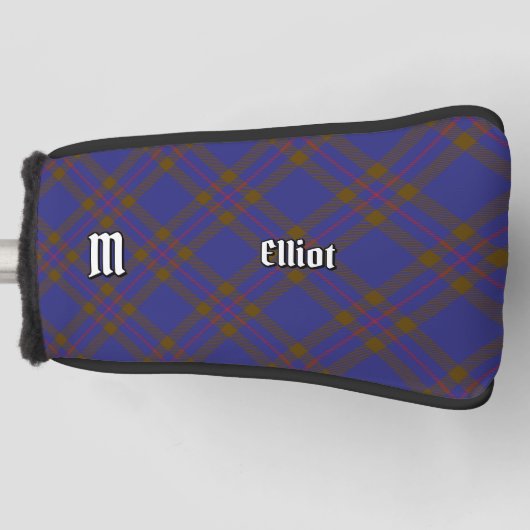 Clan Elliot Modern Tartan Golf Head Cover Golf Headcover (Vorderseite)