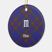 Clan Elliot Modern Tartan Keramik Ornament (Links)