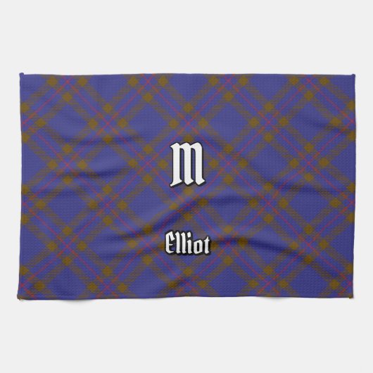 Clan Elliot Modern Tartan Küchentücher (Horizontal)