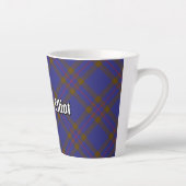Clan Elliot Modern Tartan Latte Tasse (Rechts)