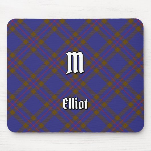 Clan Elliot Modern Tartan Mouse Pad Mousepad (Vorne)