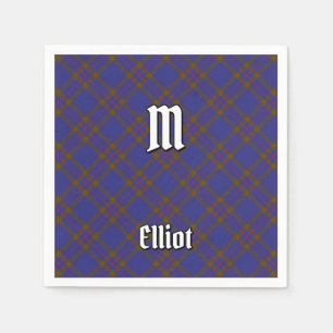 Clan Elliot Modern Tartan Napkins Serviette