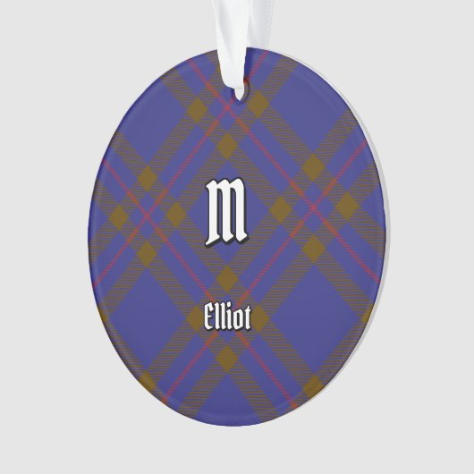 Clan Elliot Modern Tartan Ornament (Vorderseite)