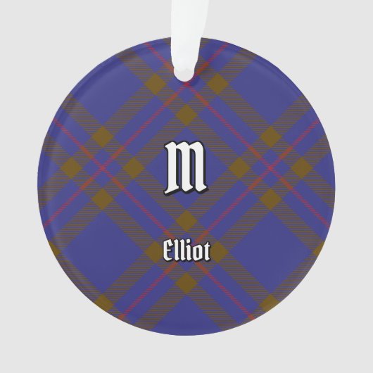 Clan Elliot Modern Tartan Ornament (Vorderseite)