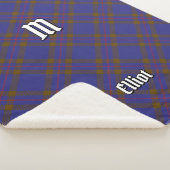 Clan Elliot Modern Tartan Sherpa Blanket Sherpadecke (3/4)