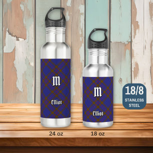 Clan Elliot Modern Tartan Steel Water Flasche Edelstahlflasche