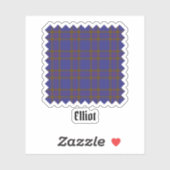 Clan Elliot Modern Tartan Sticker (Blatt)