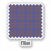 Clan Elliot Modern Tartan Sticker (Vorderseite)