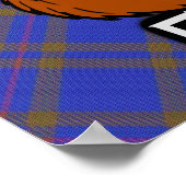 Clan Elliot Scottish Tartan Poster (Ecke)
