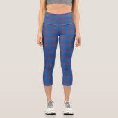 Clan Elliot Tartan Kariert Capri Leggings (Vorderseite)