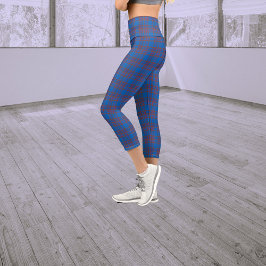 Clan Elliot Tartan Kariert Capri Leggings