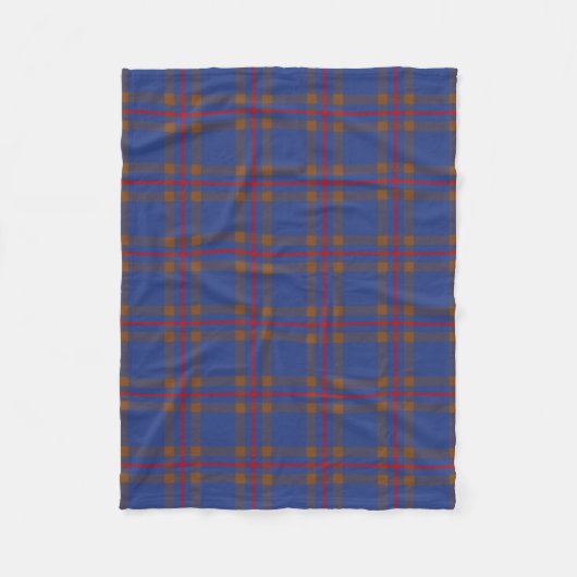 Clan Elliot Tartan Kariert Fleecedecke (Vorderseite)
