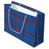 Clan Elliot Tartan Kariert Große Geschenktüte (Vorderseite Schrägansicht)