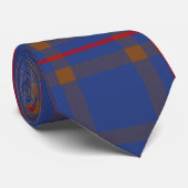 Clan Elliot Tartan Krawatte (Gerollt)