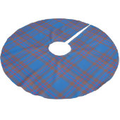 Clan Elliot Tartan Polyester Weihnachtsbaumdecke (Schrägansicht)
