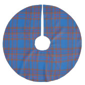 Clan Elliot Tartan Polyester Weihnachtsbaumdecke (Vorderseite)