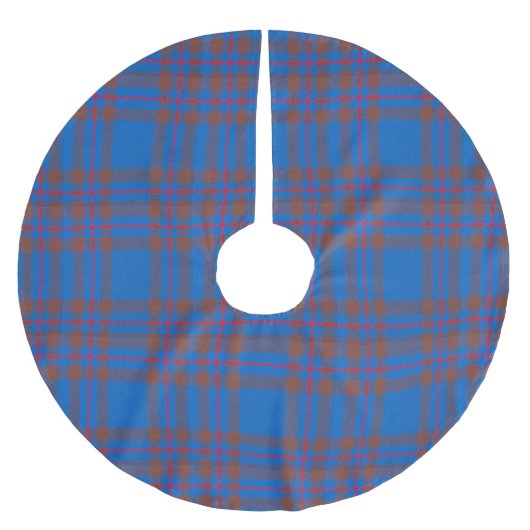 Clan Elliot Tartan Polyester Weihnachtsbaumdecke (Vorderseite)