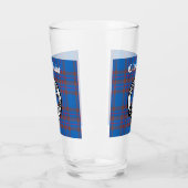 Clan Elliot Wappen Abzeichen & Tartan Glas (Links)
