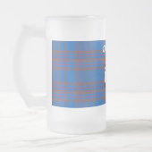Clan Elliot Wappen Abzeichen & Tartan Mattglas Bierglas (Links)