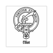 Clan Elliot Wappen Rubber Briefmarke Gummistempel (Prägung)