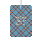Clan Elliot Wappen über antikes Tartan Autolufterfrischer (Rückseite)