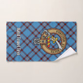Clan Elliot Wappen über antikes Tartan Badhandtuch Set (Handtuch)