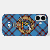 Clan Elliot Wappen über das antike Tartan iPhone C Case-Mate iPhone Hülle (Rückseite (Horizontal))