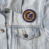 Clan Elliot Wappen über das moderne Tartan Button (Beispiel)