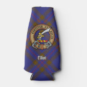 Clan Elliot Wappen über das moderne Tartan Flaschenkühler (Vorderseite)