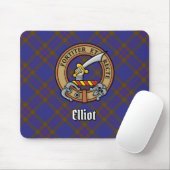Clan Elliot Wappen über das moderne Tartan Mousepad (Mit Mouse)