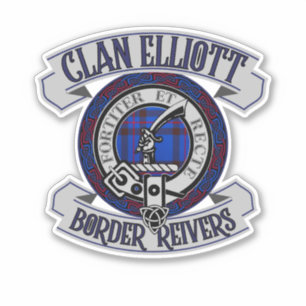 Clan Elliott Abzeichen, Border Reivers, Schottland Aufkleber