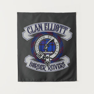 Clan Elliott Abzeichen, Border Reivers, Schottland Wandteppich