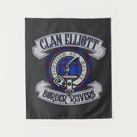 Clan Elliott Abzeichen, Border Reivers, Schottland Wandteppich (Vorderseite)