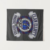 Clan Elliott Abzeichen, Border Reivers, Schottland Wandteppich (Vorderseite (Horizontal))