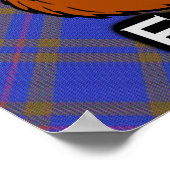 Clan Elliott Scottish Tartan Poster (Ecke)