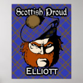 Clan Elliott Scottish Tartan Poster (Vorne)