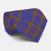 Clan Elliott Tartan Krawatte (Gerollt)