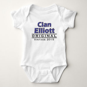 Clan Elliott Vintag anpassen Baby Strampler