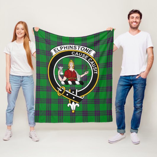Clan Elphinstone Jagd Tartan Kariert Fleecedecke (Beispiel)