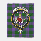 Clan Elphinstone Tartan Kariert Fleecedecke (Vorderseite)