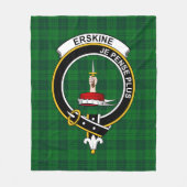Clan Erskine Jagd Tartan Kariert Fleecedecke (Vorderseite)