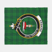 Clan Erskine Jagd Tartan Kariert Fleecedecke (Vorderseite (Horizontal))