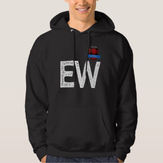 Clan Ewing E und Letter W Familienanpassung Hoodie