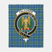 Clan Falconer Tartan Kariert Fleecedecke (Vorderseite)