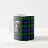 Clan Farquharson Letter F Monogram Tartan Kaffeetasse (Vorderseite Links)